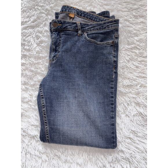 Eddie Bauer women's sz 12P classic blue jeans. Great pair, comf - Picture 9 of 9
